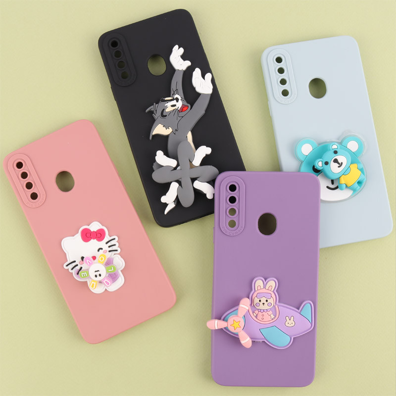 قاب سیلیکونی اسپینر دار محافظ لنزدار سامسونگ Galaxy A20s
