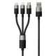 کابل 3 سر فست شارژ Baseus CAXS000001 3.5A 1.2m