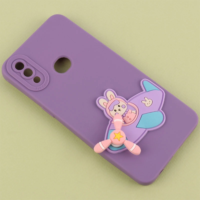 قاب سیلیکونی اسپینردار محافظ لنزدار سامسونگ Galaxy A10s