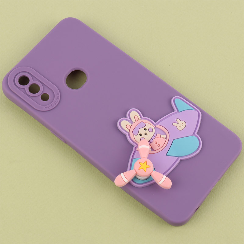 قاب سیلیکونی اسپینردار محافظ لنزدار سامسونگ Galaxy A10s