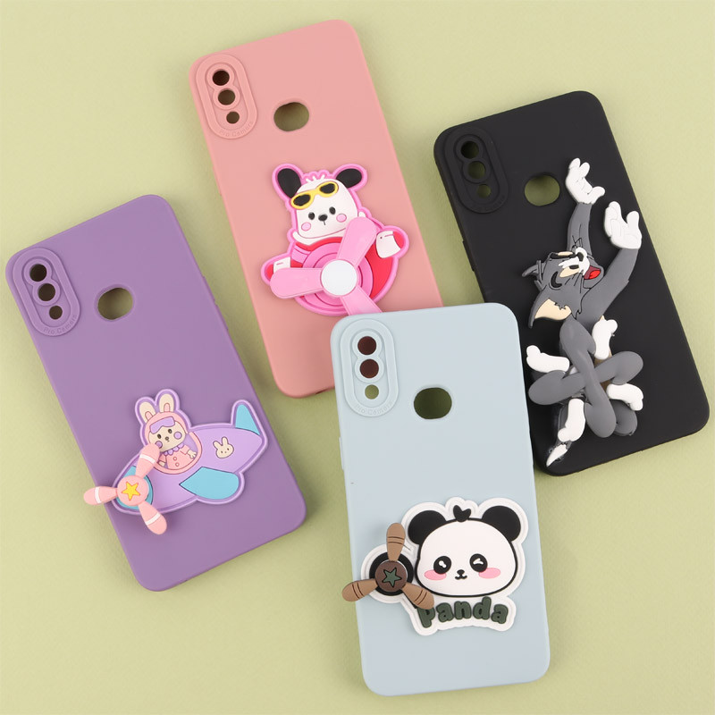 قاب سیلیکونی اسپینردار محافظ لنزدار سامسونگ Galaxy A10s