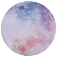 پد موس Qihe QH-1 19.5*19.5cm طرح ماه صورتی
