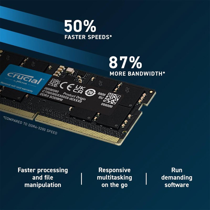 رم لپ تاپ Crucial DDR4 16GB 5600MHz CL46