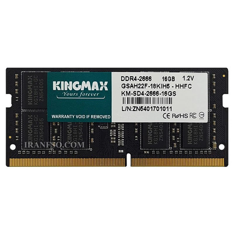 رم لپ تاپ Kingmax DDR4 16GB 2666MHz CL19