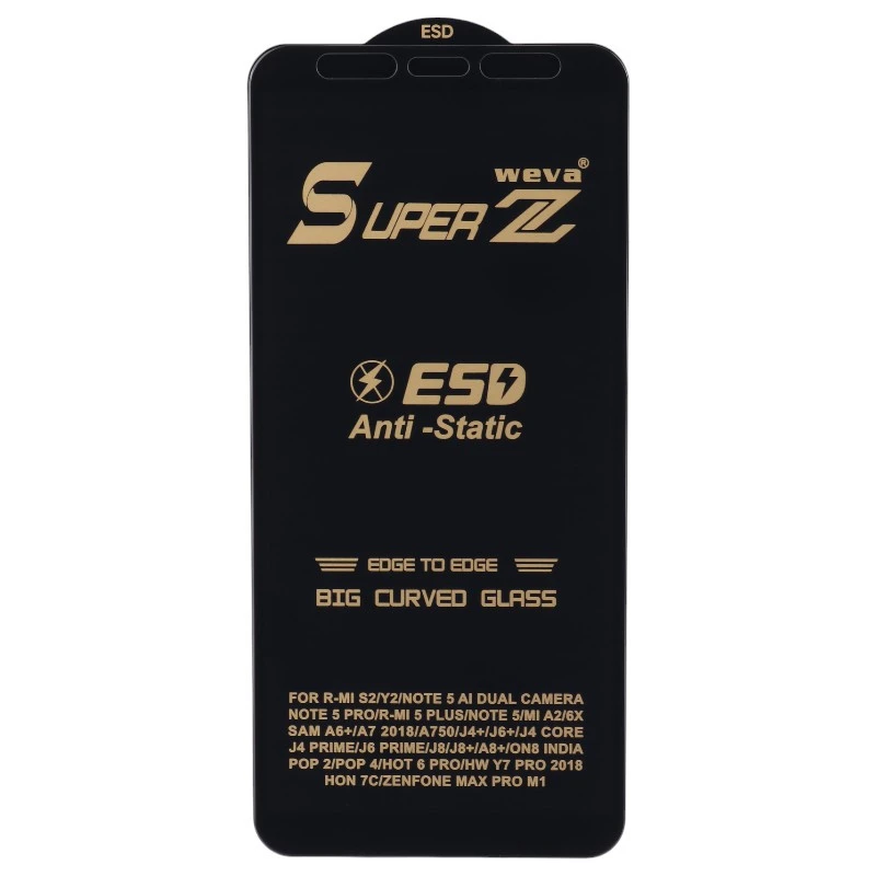 گلس Super Z آنتی استاتیک Weva سامسونگ Galaxy J4 Plus / J6 Plus
