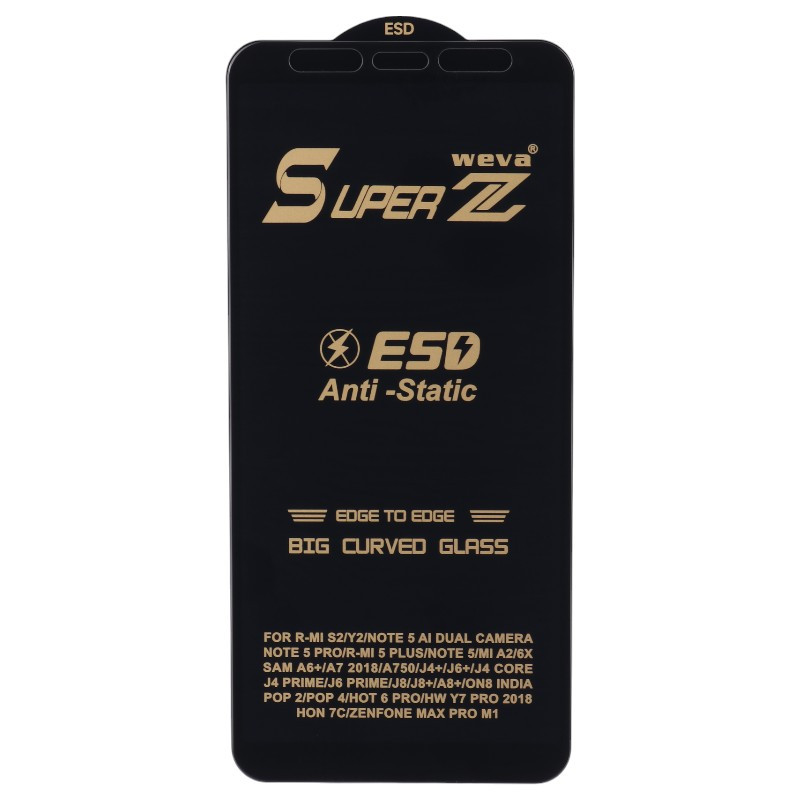 گلس Super Z آنتی استاتیک Weva سامسونگ Galaxy J4 Plus / J6 Plus