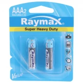 باتری دوتایی نیم قلمی Raymax Super Heavy Duty R03 1.5V AAA