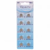 باتری سکه ای Verity Alkaline AG7 بسته 10 عددی