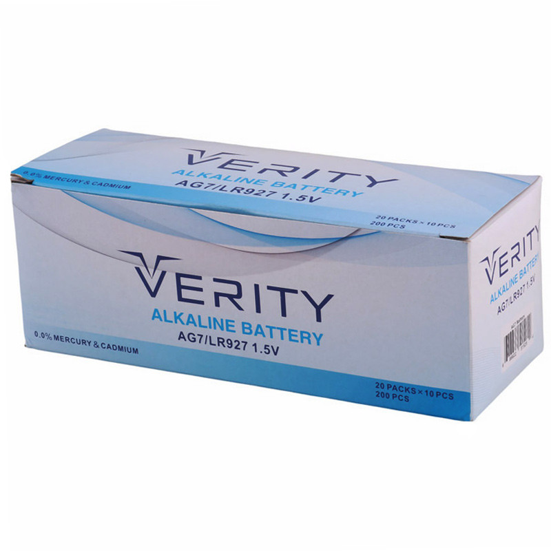 باتری سکه ای Verity Alkaline AG7 بسته 10 عددی