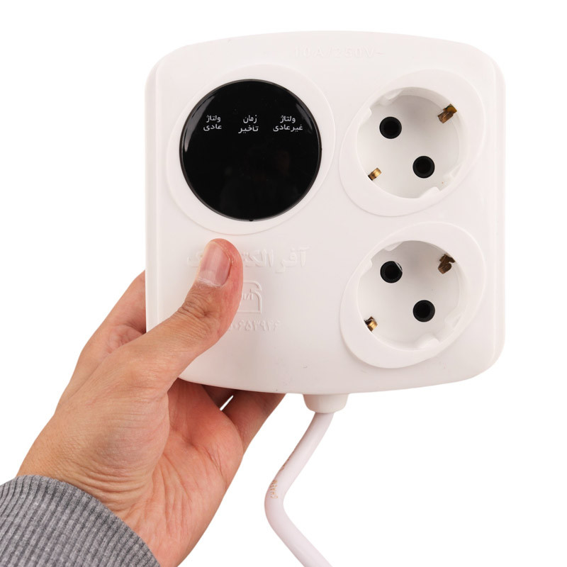 محافظ برق یخچال و فریزر 2 خانه ارت دار آفر الکترونیک Offer Electronic OR-302