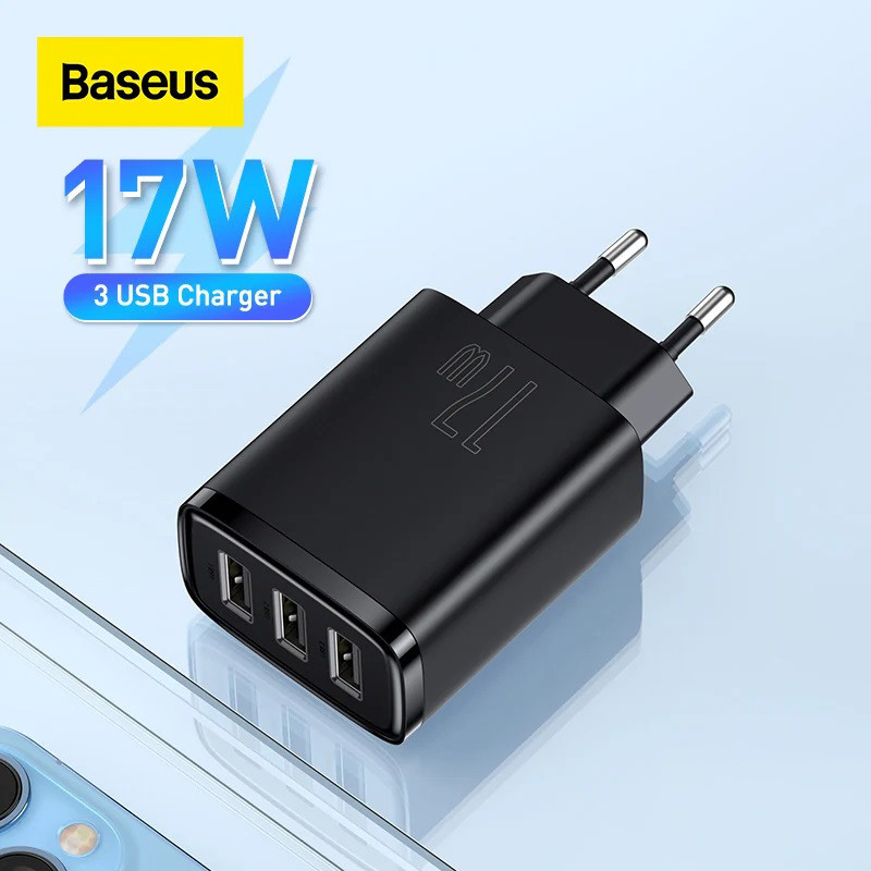 کلگی فست شارژ Baseus Compact CCXJ02010 3Port 12W