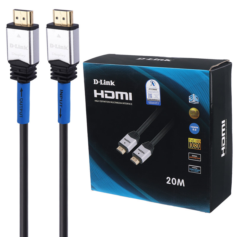 کابل HDMI 4K دی لینک HCB-4AABLBR-20 طول 20 متر