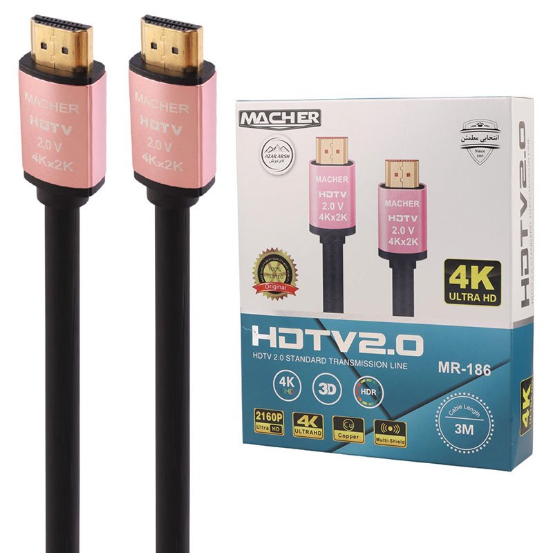 کابل HDMI 4K مچر MR-186 طول 3 متر