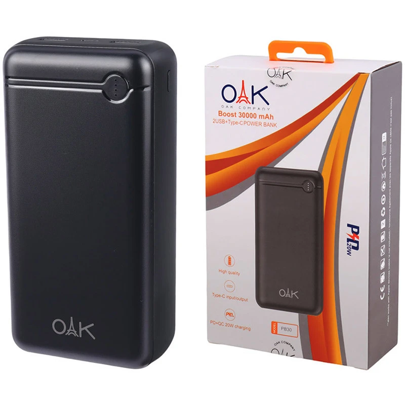 پاور بانک oak 30000 مدل PB30