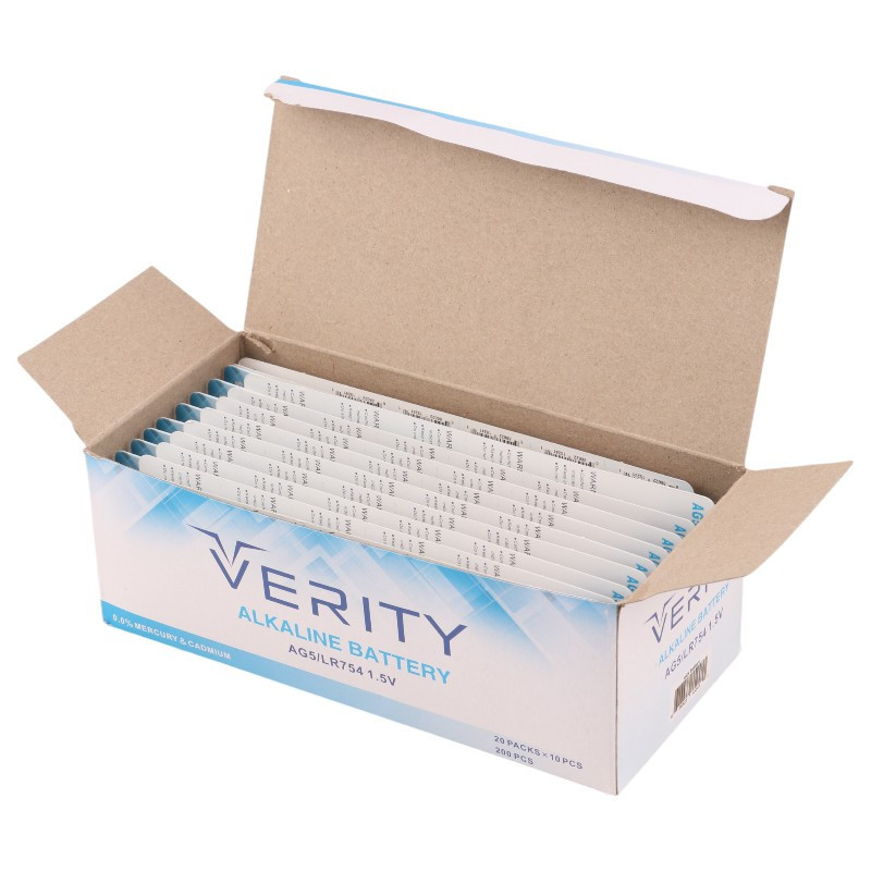 باتری سکه ای Verity Alkaline AG5 بسته 10 عددی