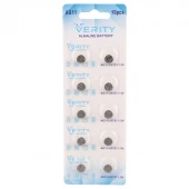 باتری سکه ای Verity Alkaline AG11 بسته 10 عددی