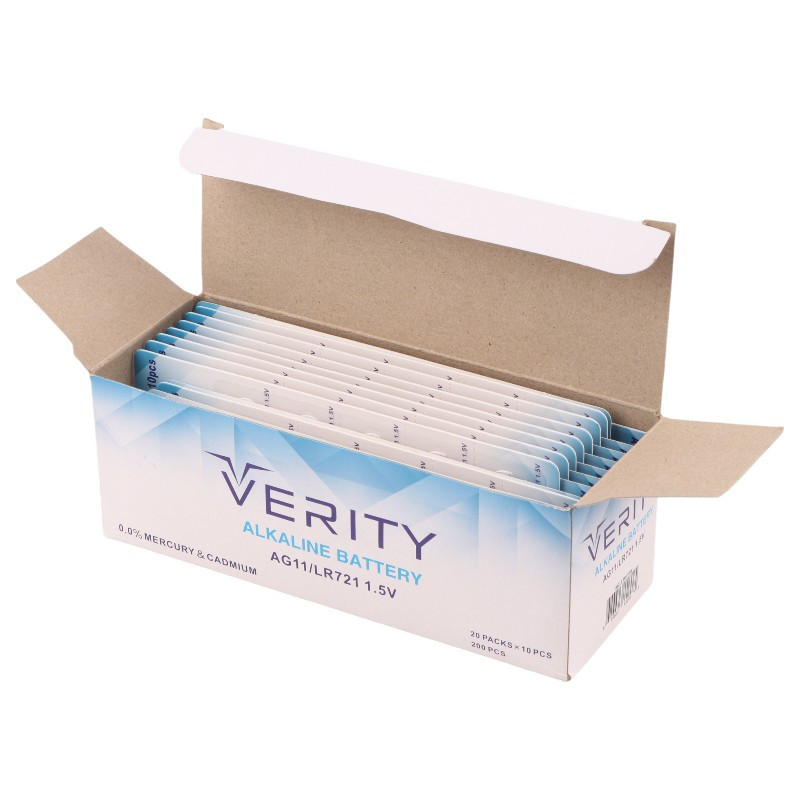 باتری سکه ای Verity Alkaline AG11 بسته 10 عددی