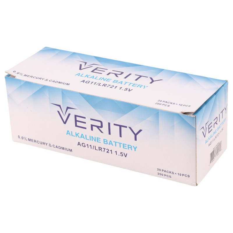 باتری سکه ای Verity Alkaline AG11 بسته 10 عددی