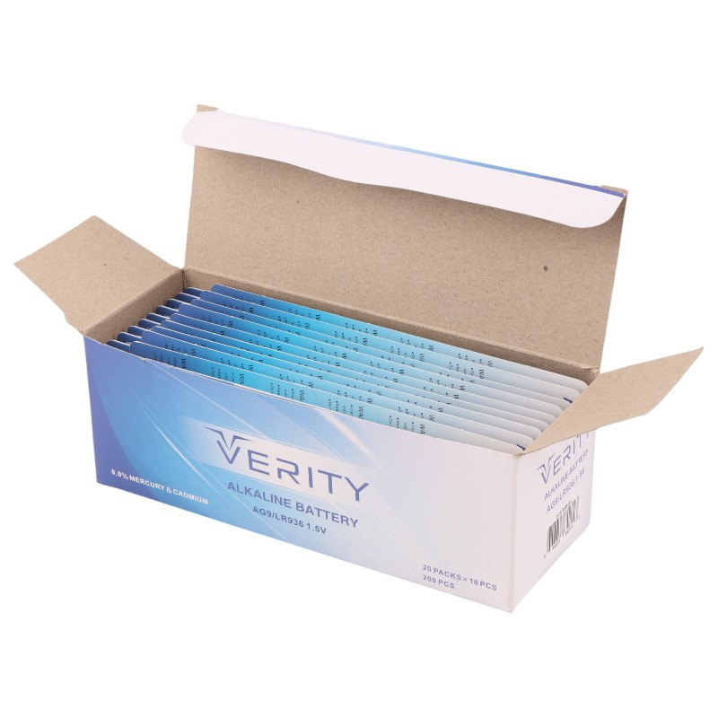 باتری سکه ای Verity Alkaline AG9 بسته 10 عددی