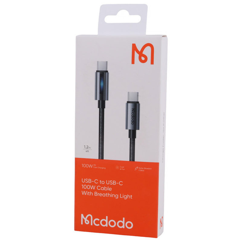 کابل تبدیل فست شارژ Mcdodo CA-574 Type-C To Type-C 5A PD 100W 1.2m