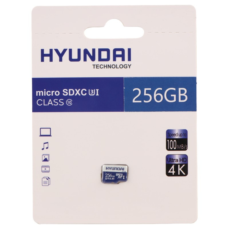 رم میکرو 256 گیگ هیوندای Hyundai A1 V30 U3 C10 100MB/s