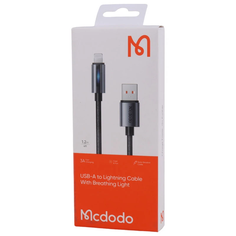 کابل آیفونی فست شارژ Mcdodo CA-566 3A 1.2m