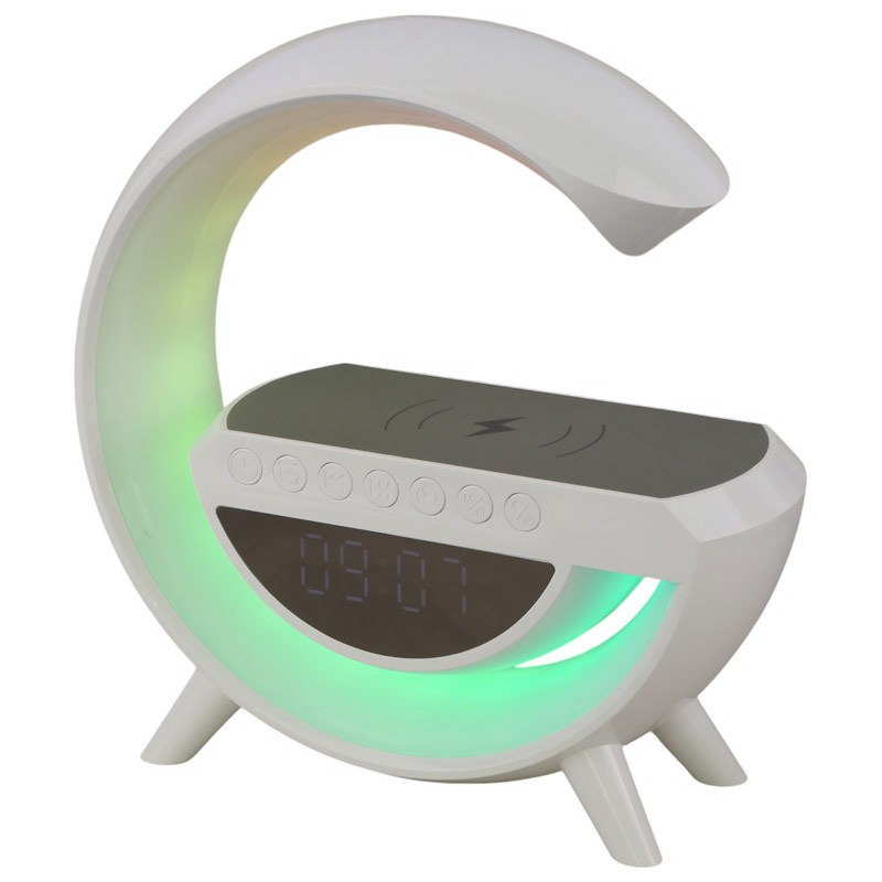 شارژر بی سیم و چراغ رومیزی اسپیکر دار BT-3401 15W