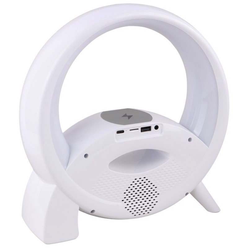 شارژر بی سیم و چراغ رومیزی اسپیکر دار Q18 15W