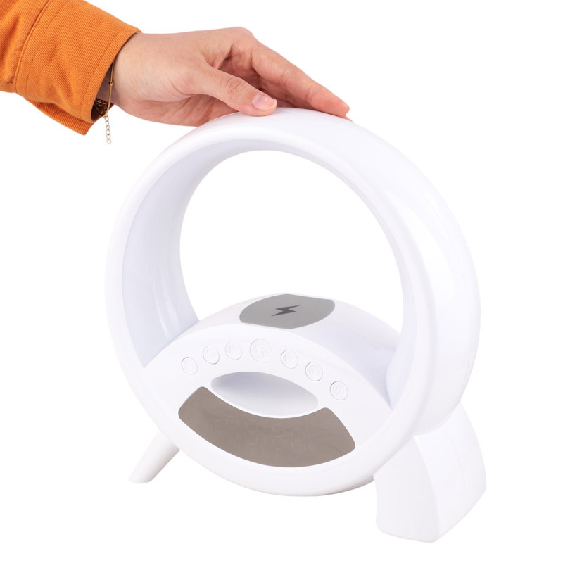 شارژر بی سیم و چراغ رومیزی اسپیکر دار Q18 15W