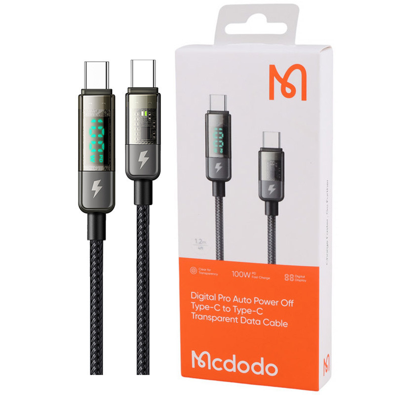 کابل تبدیل فست شارژ Mcdodo CA-361 Type-C To Type-C 5A PD 100W 1.2m