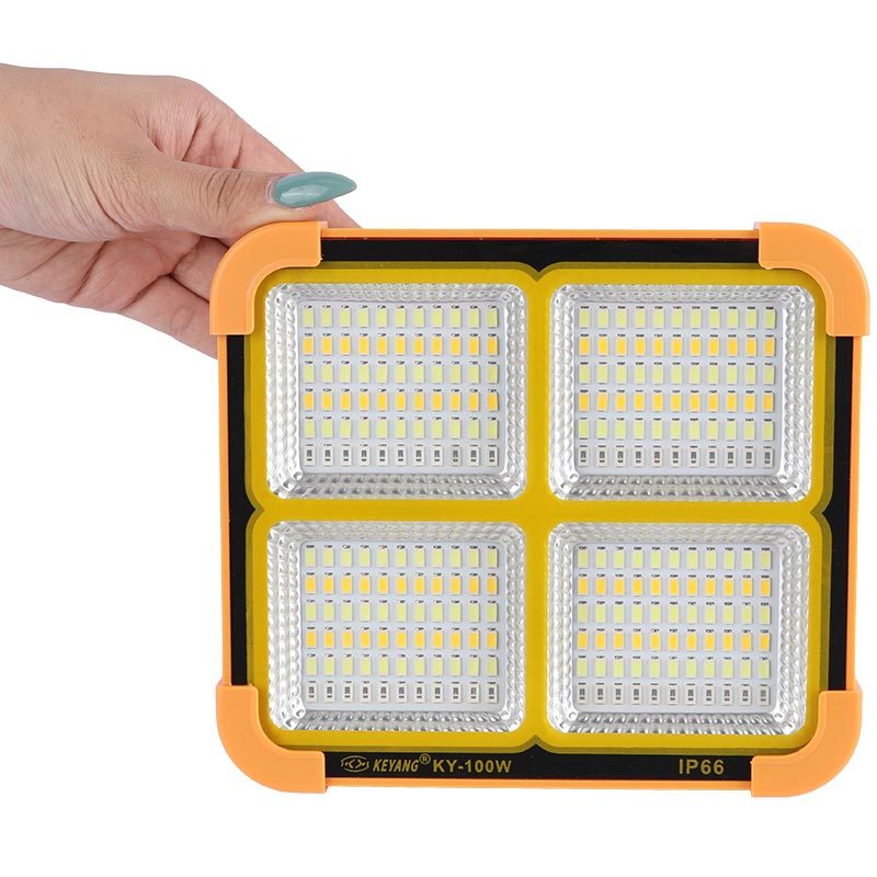 پروژکتور سیار شارژی و پاور بانک خورشیدی Keyang KY-100W