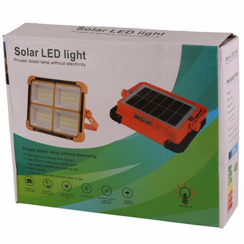پروژکتور سیار شارژی و پاور بانک خورشیدی Led Solar Light کد 2