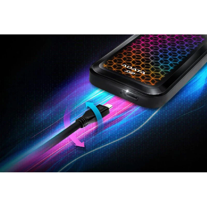 حافظه اکسترنال SSD ای دیتا Adata SE770G RGB 1TB