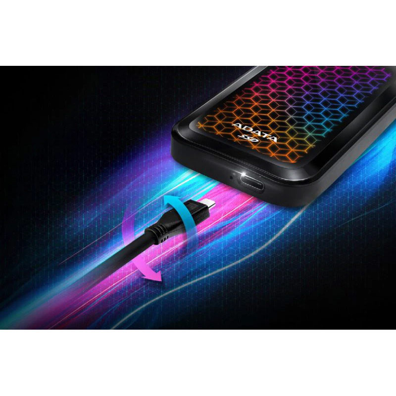 حافظه اکسترنال SSD ای دیتا Adata SE770G RGB 1TB