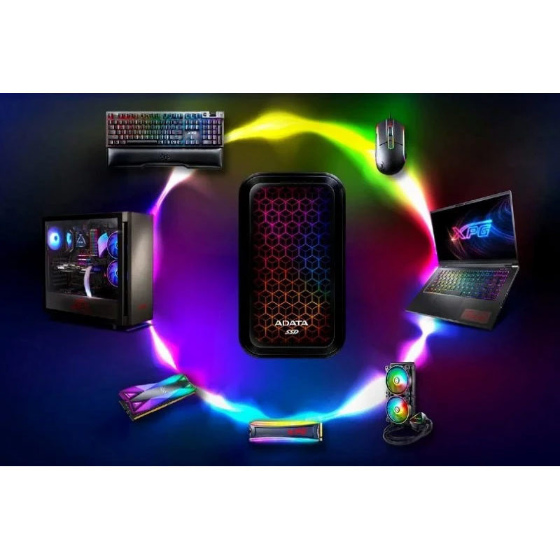 حافظه اکسترنال SSD ای دیتا Adata SE770G RGB 1TB