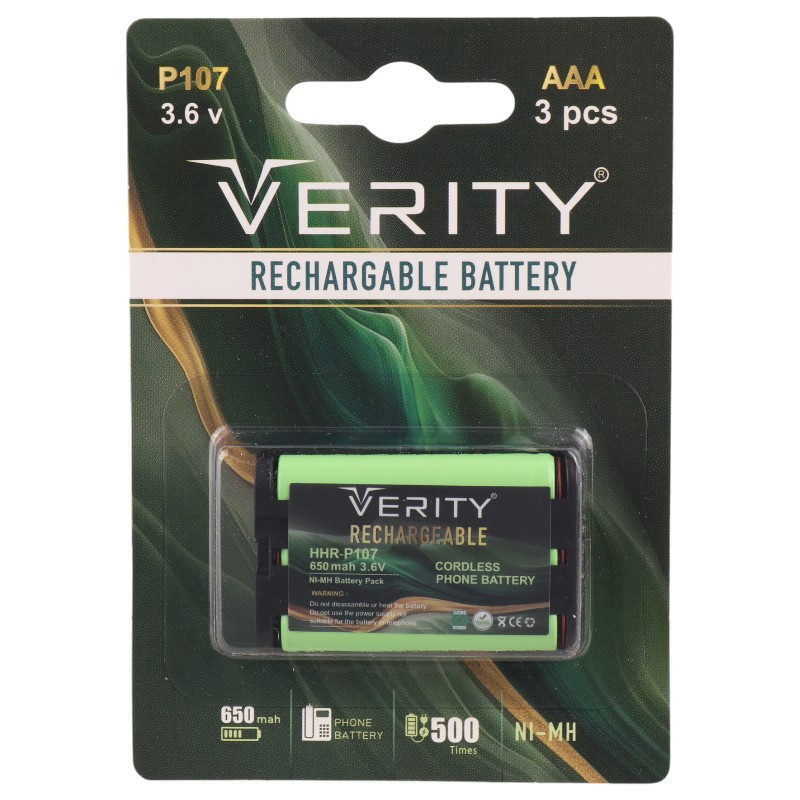 باتری تلفن بی سیم Verity P107 650mAh