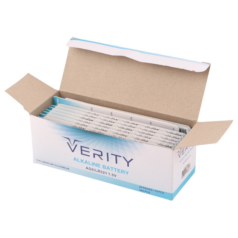 باتری سکه ای Verity Alkaline AG0&nbsp;بسته 10 عددی