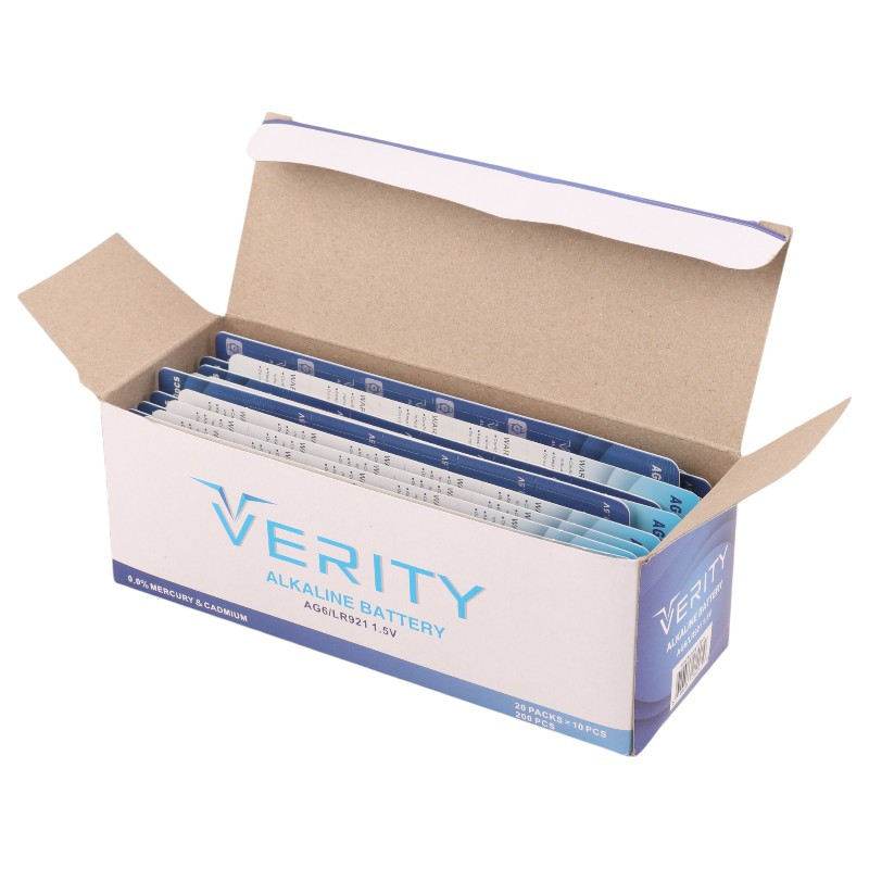 باتری سکه ای Verity Alkaline AG6 بسته 10 عددی