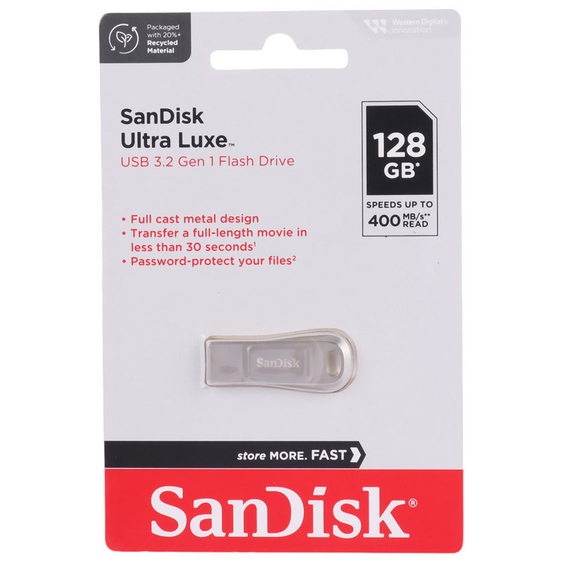 فلش 128 گیگ سن دیسک Sandisk Ultra Luxe USB3.2