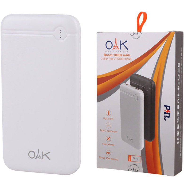 پاور بانک فست شارژ 10000 اوک OAK PB10 QC3.0 PD 20W