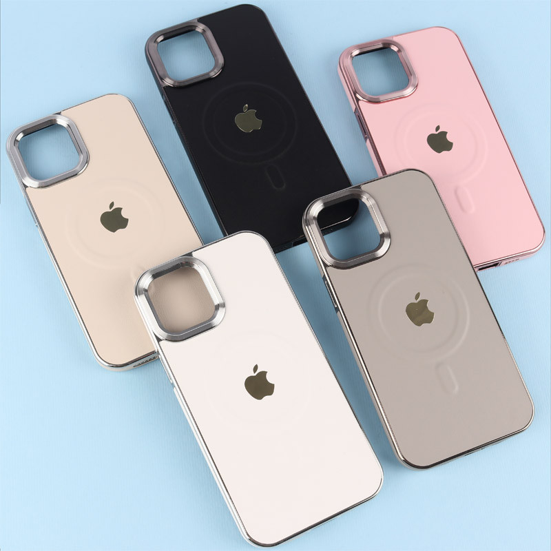 قاب چرمی مگ سیف آیفون iPhone 12 Pro Max دور لنز براق