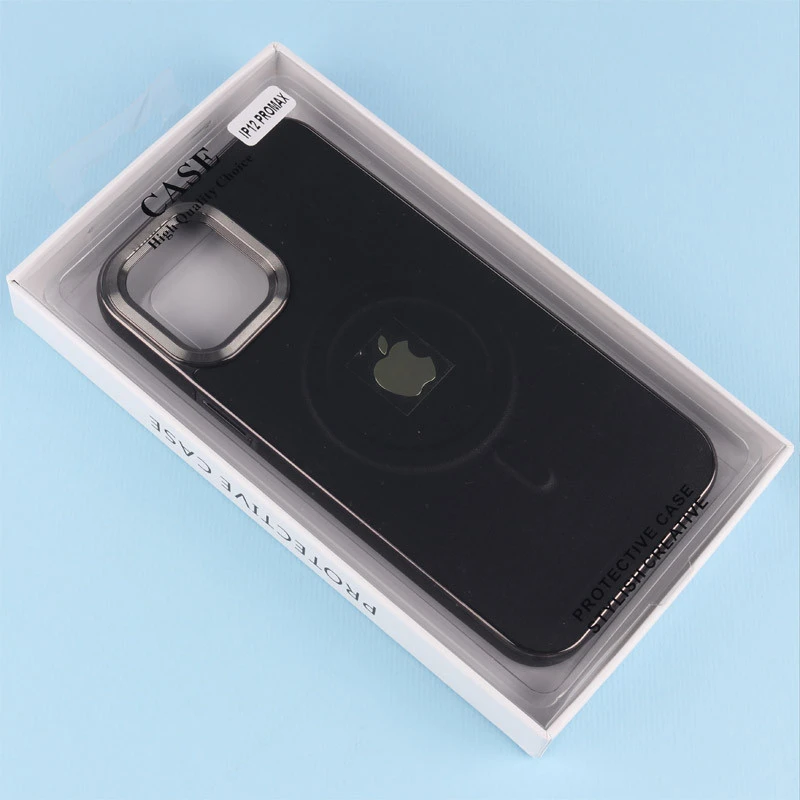 قاب چرمی مگ سیف آیفون iPhone 12 Pro Max دور لنز براق