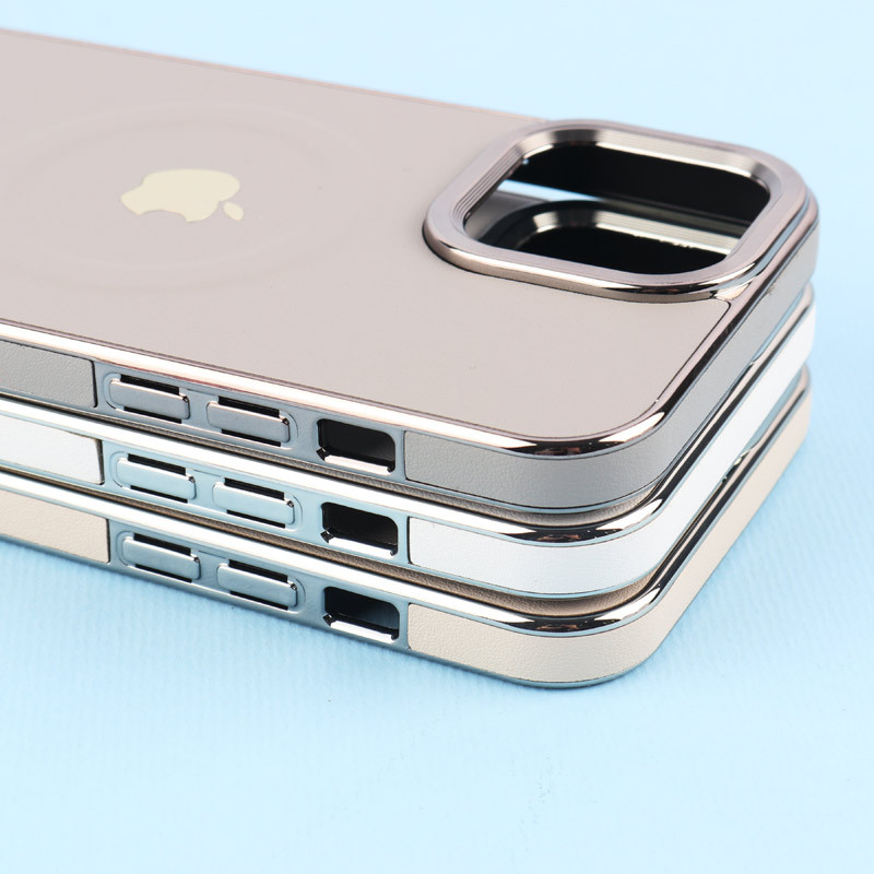 قاب چرمی مگ سیف آیفون iPhone 13 Pro Max دور لنز براق