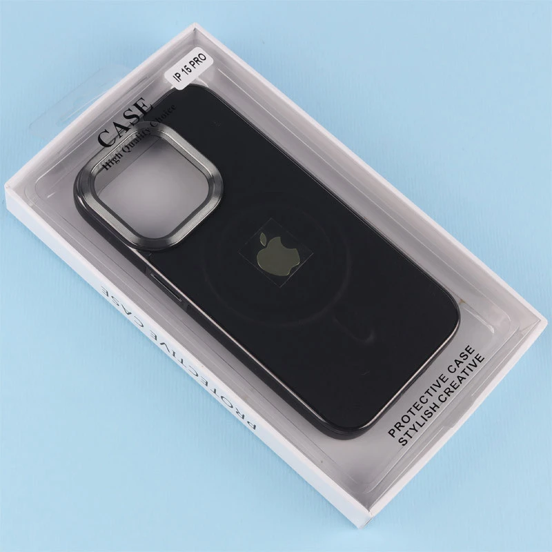 قاب چرمی مگ سیف آیفون iPhone 15 Pro دور لنز براق