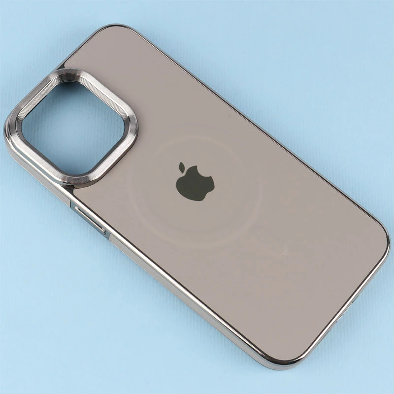 قاب چرمی مگ سیف آیفون iPhone 15 Pro Max دور لنز براق