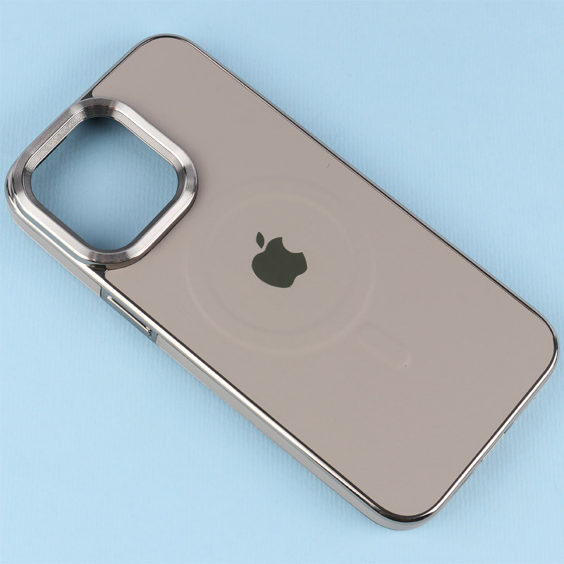 قاب چرمی مگ سیف آیفون iPhone 15 Pro Max دور لنز براق