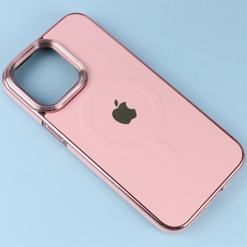 قاب چرمی مگ سیف آیفون iPhone 15 Pro Max دور لنز براق