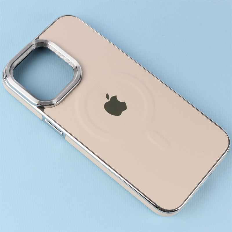 قاب چرمی مگ سیف آیفون iPhone 15 Pro Max دور لنز براق
