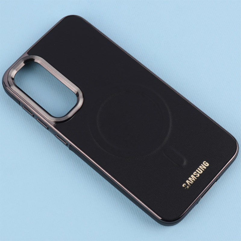 قاب چرمی مگ سیف سامسونگ Galaxy S23 FE 5G دور لنز براق