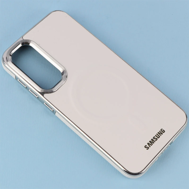 قاب چرمی مگ سیف سامسونگ Galaxy S23 FE 5G دور لنز براق